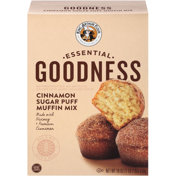 King Arthur Cinnamon Sugar Puff Muffin Mix, 18 Oz