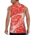 thumbnail image 3 of Haiem Beef Steaks Men Workout Tank Top Gym Bodybuilding Sleeveless Muscle T Shirts Athletic Tank Breathable Workout Shirt-X-Large, 3 of 9