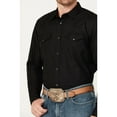thumbnail image 3 of Gibson Trading Co Men's Southside Satin Stripe Pearl Snap Western Shirt Black Medium, 3 of 4