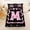 Black Pink M, variant on Erosebridal Kid Cute Ribbon Twin Sheet Sets, Initial L Letter Bedding, 3-Piece
