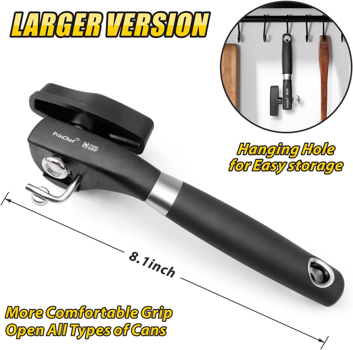 ErgoPro Side Cut Metal Can Opener Easy, Safe, Professional Kitchen Tool  With Steel Blades & Ergonomic Handle. From Rexbaby, $1.4
