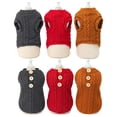 thumbnail image 6 of Frogued Winter Autumn Warm Dog Puppy Vest Sweater Knitted Clothes Pet Costume Apparel (Red,S), 6 of 13