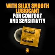 (2 pack) Trojan Magnum Lubricated Large Condoms, Lubricated Condoms, 36 Count Pack
