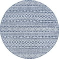 thumbnail image 3 of 6ft Round Water Resistant, Indoor Outdoor Rugs for Patios, Front Door Entry, Entryway, Deck, Porch, Balcony | Outside Area Rug for Patio | Blue, Moroccan | Size: 5'3'' Round, 3 of 6