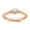 Pink, variant on Diamond2Deal 14k Rose Gold Beaded Edge Petite 3-Stone 1/4 carat Round Diamond Complete Promise/Engagement Ring for Women Size- 7