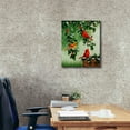 thumbnail image 3 of Epic Graffiti 'Cardinals Hollies with Snow' by Crista Forest, Canvas Wall Art, 20"x24", 3 of 8