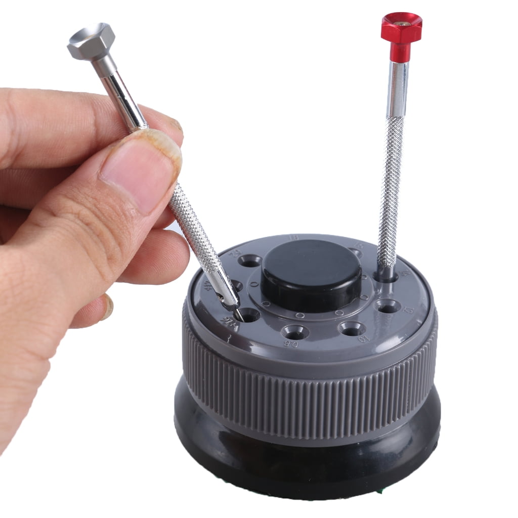 9Piece Screwdriver Set With Rotating Stand Magnetic Tips For Home and Professional Multiple Specification Watch Repair