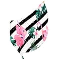 thumbnail image 3 of GZHJMY Women Girls Long Silk Scarf, Black and White Striped Flamingo Summer Lightweight Shawl, Outdoor Floral Large Wrap 71X35 Inch, 3 of 5