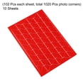 thumbnail image 3 of Unique Bargains Photo Corner Sticker PVC Self Adhesive Picture Mounting Label Red 10 Sheets/1020 Pcs, 3 of 5