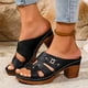 thumbnail image 1 of MKLEKYY Sandalias para Mujer Sandalias Cómodas Con Tacón para Uso Diario, Informales, para Caminar En La Playa, Transpirables, Ligeras, Con Punta Abierta, 1 of 4