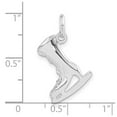 thumbnail image 2 of 925 Sterling Silver Polished Ice Skate Charm 26.3x16.8mm Wide Pendant Necklace for Women - 3.5 Grams, 2 of 2