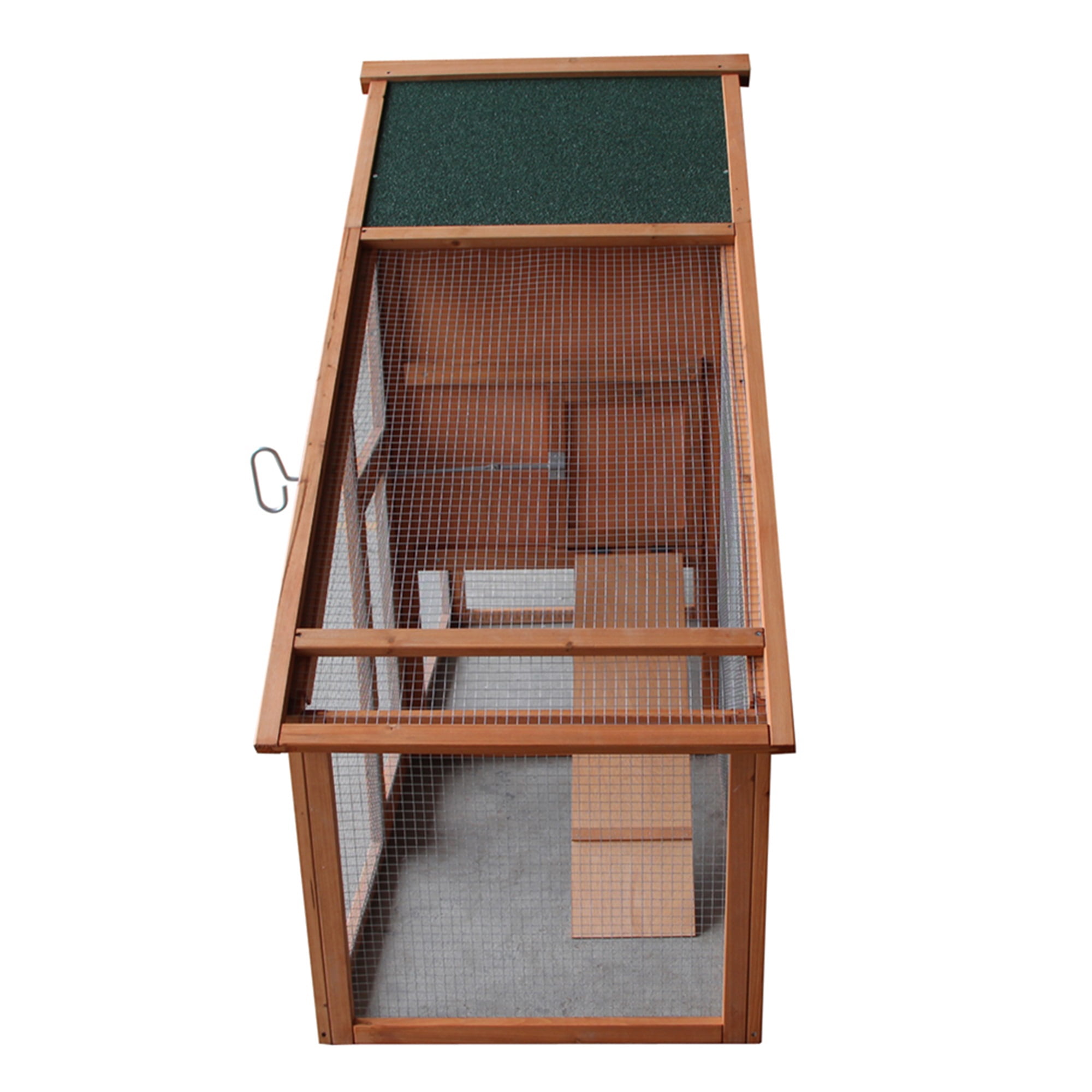 Pefilos 74" Large Wood Rabbit Hutch, Outdoor Hen House Bunny Cage with Ventilation Door, Pet Poultry Coop with Egg Box, Orange Pefilos 74" Large Wood Rabbit Hutch, Outdoor Hen House Bunny Cage with Ventilation Door, Pet Poultry Coop with Egg Box, Orange
