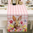 thumbnail image 2 of Binwennn Easter Bunny Egg Pattern Linen Print Kitchen Dining Room Insulated Decorative Placemat（A） Rectangle Table Satin Table Runners Packs of 10 Table Runners 48 Inches Custom Table Linen Table, 2 of 7