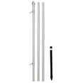 thumbnail image 2 of 10ft Aluminum Flag Pole with Ground Spike - Silver Outdoor Flagpole Kit; 3-Section Telescoping Pole; 1 Inch Diameter; Durable Silver Finish for Garden, Yard & Display, 2 of 2