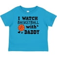 thumbnail image 3 of Inktastic I Watch Basketball with Daddy Boys Baby T-Shirt, 3 of 5
