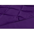 thumbnail image 3 of Chezmoi Collection Sydney 7-Piece Pintuck Comforter Set, Queen, Purple, 3 of 7
