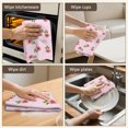 thumbnail image 5 of 6 Pcs Funny Kitchen Towels,Pioneer Flower Floral Print Pattern Microfiber Dish Towels,Kitchen Tea Towels,Kitchen Towel Set (18" X 26"), 5 of 7