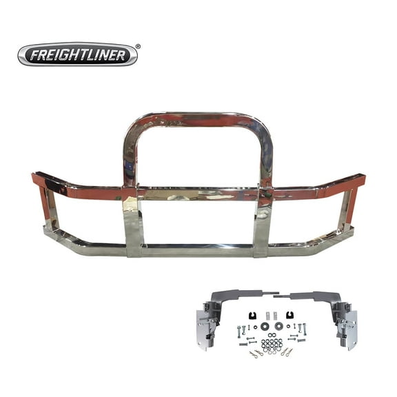 Heavy-Duty Deer Grille Guard with Brackets Compatible with Freightliner Cascadia (2018-2022)