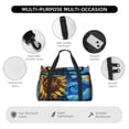 thumbnail image 4 of Balery Sunflower Starry Night Vibes Bolsa de Gimnasio para Mujeres, Bolsa de Viaje con Bolsillo Húmedo, Bolsa de Fin de Semana para Mujeres, Bolsa de Viaje Resistente al Agua, 4 of 7
