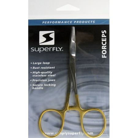 SuperFly 6" Scissor Forceps, Gold