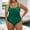 Dark Green, variant on Women's Plus Size Swimwear Monokini Push Up Bathing Suit for Women Deep U Neck Summer Beach Vacation plus Swim Suit Swimwear Women Shorts plus Bathing Suits for Women plus Size Swimsuit Bottoms