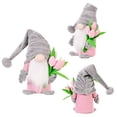 thumbnail image 3 of Qonioi Handmade Faceless Tulip Gnome Doll, Spring Mother's Day Valentine's Gift Decor, Cute Fabric Dwarf Figure Ornament for Tabletop Home Daughter Gifts, 3 of 4