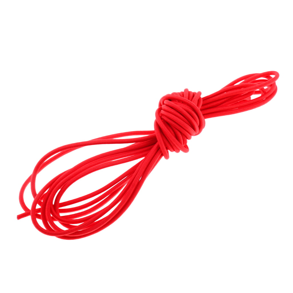 3mm 0.5-100m Elastic Rubber Round Bungee Rope Shock Cord Tie Down Boat UV Stable 