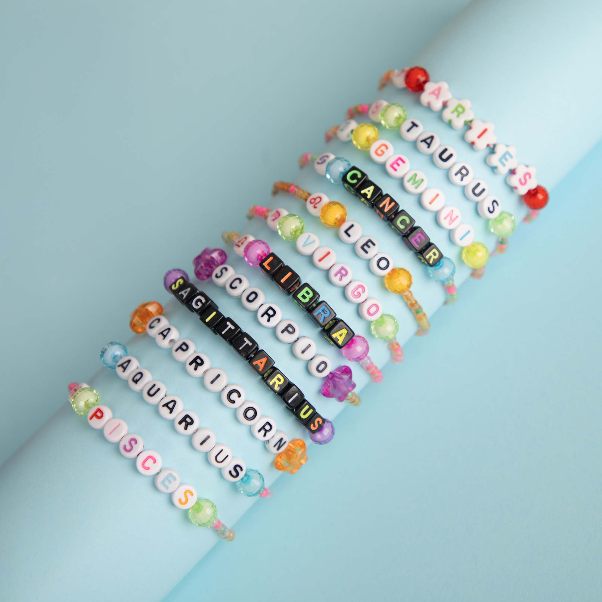 Cousin DIY Friendship Bracelet Kit with Neon Seed Beads and Letter Beads, 2890 Pieces