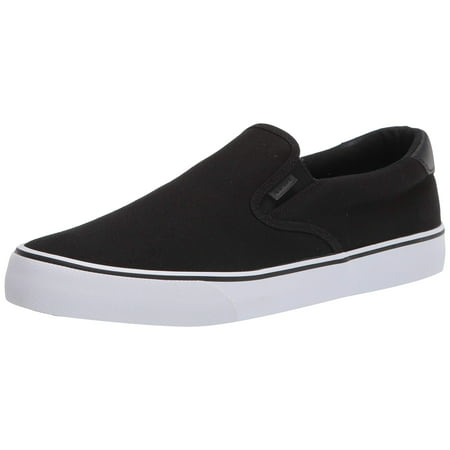 Lugz Men's Clipper Classic Slip-on Fashion Sneaker, Black/White/Black ...
