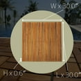 thumbnail image 4 of Sapporo Teak Shower and Bath String Mat with Rubber Footing 30″ x 30″, 4 of 11