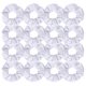 thumbnail image 1 of Semato Paquete de 16 coleteros de terciopelo blanco para el pelo, elásticos, soporte para coleta, bandas para el pelo, accesorios para mujeres y niñas, 1 of 5
