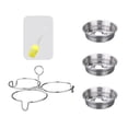thumbnail image 2 of ZPAQI Stainless Steel Heart Egg Poacher Non-stick Eggs Poaching Pod Cooking Steamer, 2 of 13