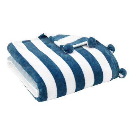 Ultra Soft Plush Otis Throw Blanket Blue - Novogratz