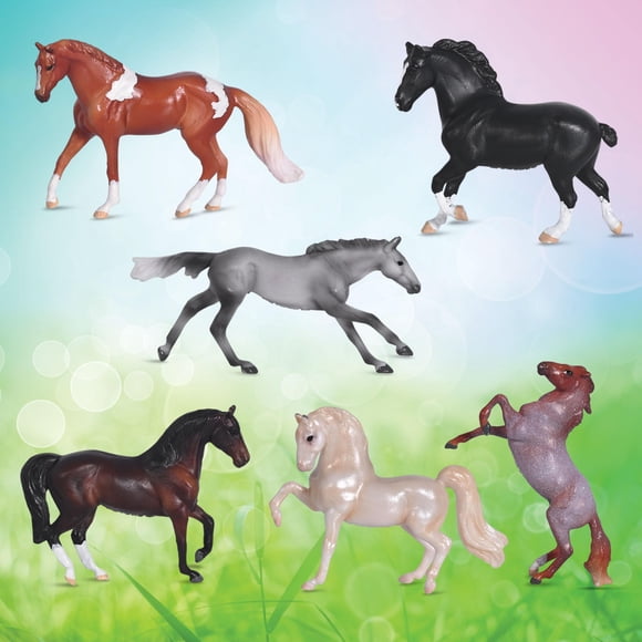 Breyer Mini Whinnies Barn Surprise | 3 Horses | Random Assortment | 1:64 Scale | Horses Measure 2" x 1.5" | Model #B-MW-10054