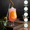 thumbnail image 3 of Trianu 3Pcs Silicone Stirrer Stick Spoon, 10in Reusable Coffee Cocktail Stirs Iced Tea Spoon Swizzle Stirrer Stick Multipurpose for Whiskey Beverage Formula Mixing Milk(Multicolor 1), 3 of 7