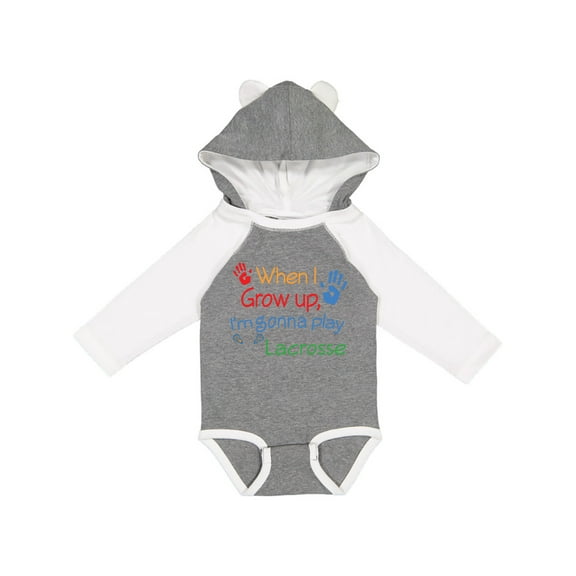 Inktastic Lacrosse Baby Boys or Girls Long Sleeve Baby Bodysuit