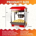thumbnail image 5 of Commercial Popcorn Popper Machine,1300W Movie Theater Popcorn Popper,Large Popcorn Machine with 3-Switch Control for Entertainment Venue, 5 of 14