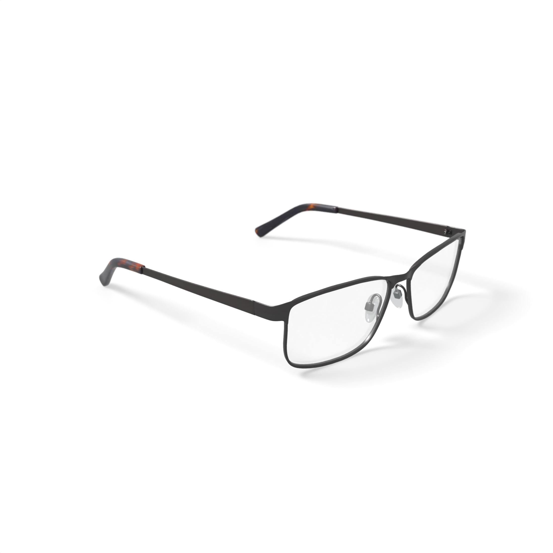 TiFlex Men's T1708 Rectangular Rectangular Prescription Eyeglasses with Case, Taupe