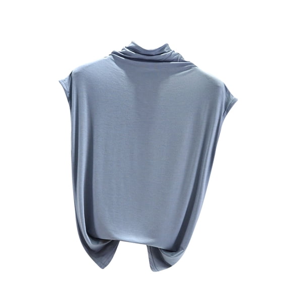 UYISJ Womens Plus Size Tank Tops Mock Turtleneck Sleeveless Stretch Fitted Layer Tank Tee Top