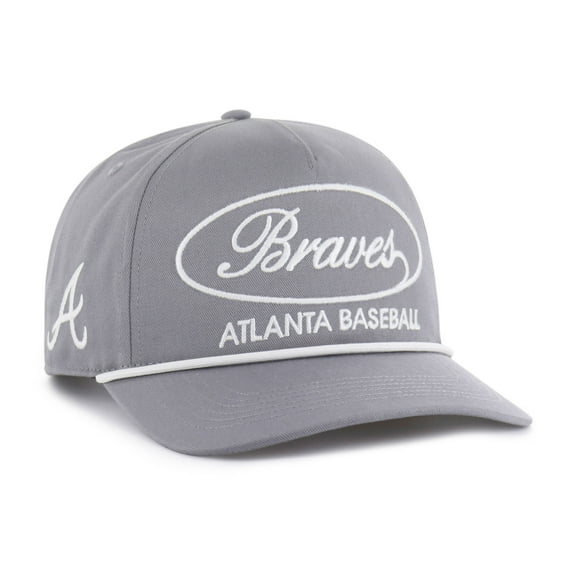 Men's '47 Gray Atlanta Braves Foundational Hitch Adjustable Hat