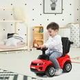 thumbnail image 3 of Topbuy 3 in 1 Kids Ride on Push Car Stroller Sliding Walking Car with Horn&Music&Light Red, 3 of 5