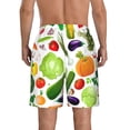 thumbnail image 3 of Bixox Men's Vegetables2 printing Casual Classic Fit Short Summer Beach Shorts, 3 of 6