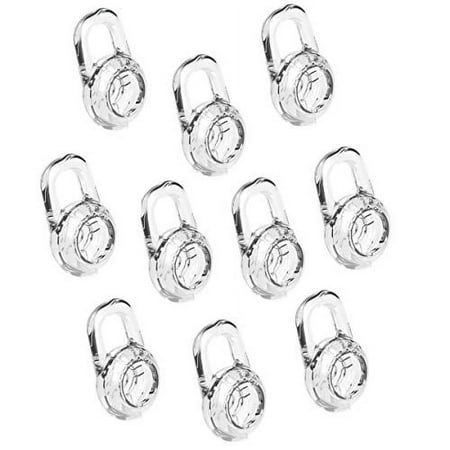 Earbud Gel for Plantronics 10 Pcs Clear Replacement Eargel Fit for Plantronics M155 M165 M1100 M100 M55 M28 M25 Voyager Edge (Small)