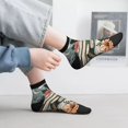 thumbnail image 2 of Pofeuu Vintage Art Butterfly Flower Print 30cm Socks, Adult Running Hiking Socks for Youth and Adult, 2 of 7