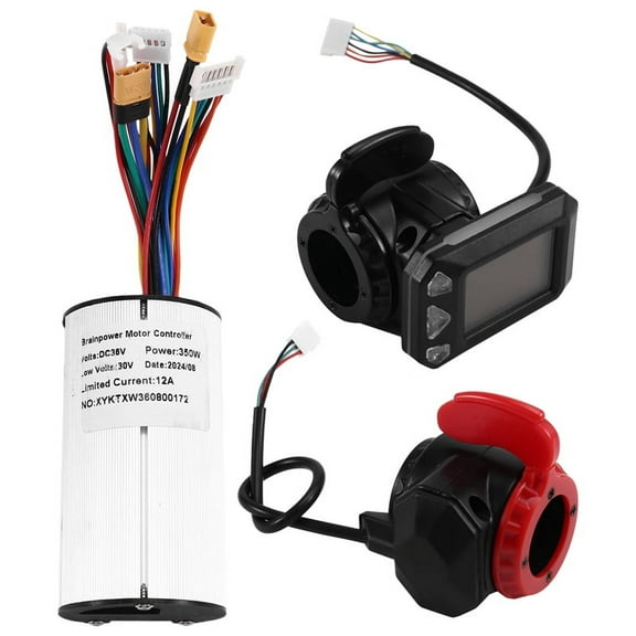 36V 350W Folding Scooter Controller Kit Electric LCD Display Brake Accelerator Throttle Set(36V)