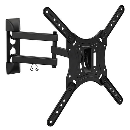 Mount-it! Full Motion TV Mount, Fits 23"-55" TVs, TV Wall Bracket with Swivel and Articulating Tilt Arm