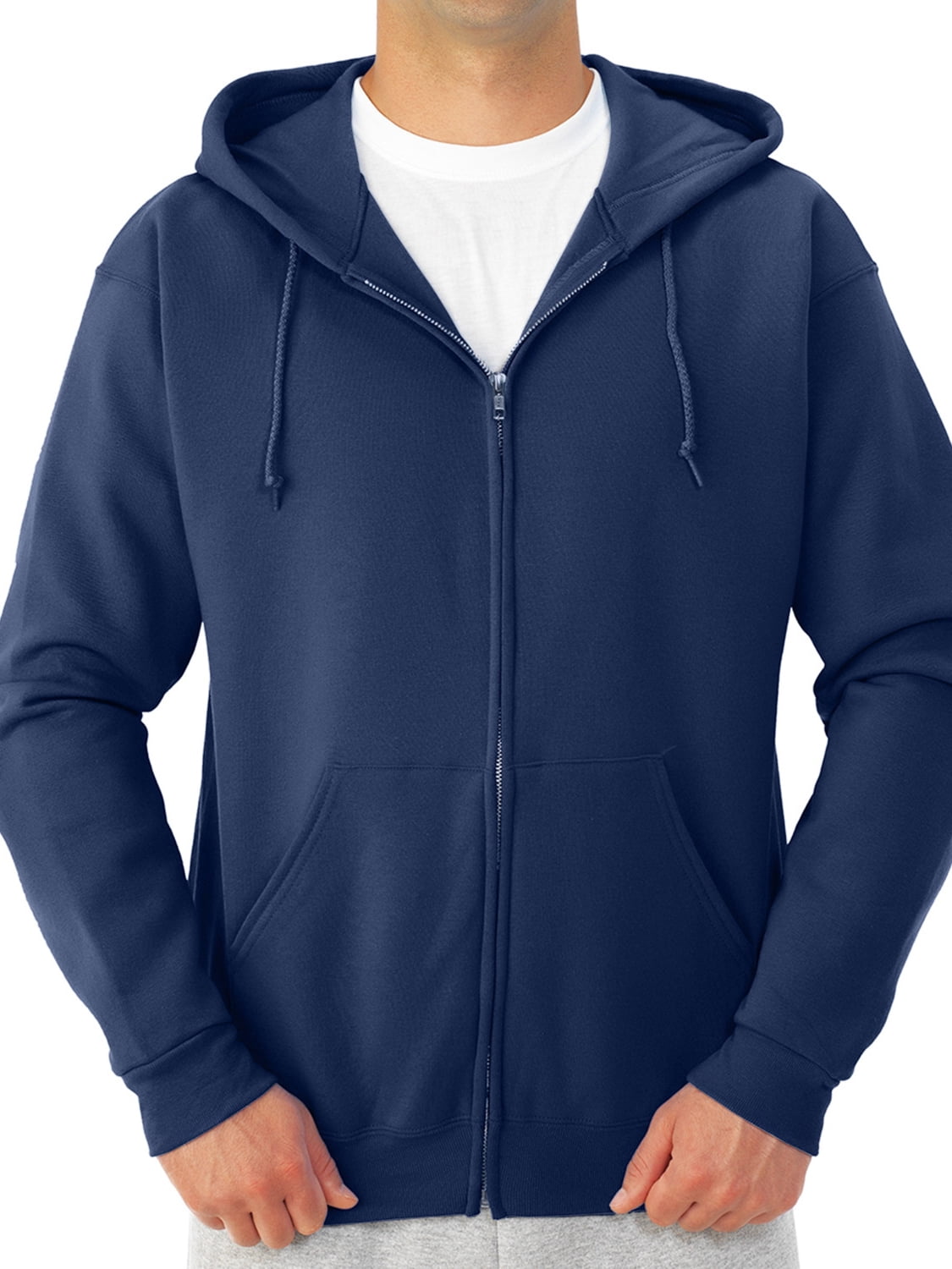 navy blue zip up fleece