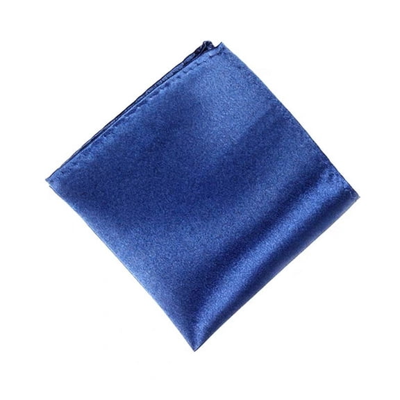 Firefly Hope Men's Pocket Squares Handkerchiefs Solid Color for Wedding Party,Dark Blue
