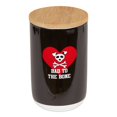 thumbnail image 1 of Bote para golosinas de cerámica Bone Dry con tapa de bambú, 1,06 L, 1 of 6