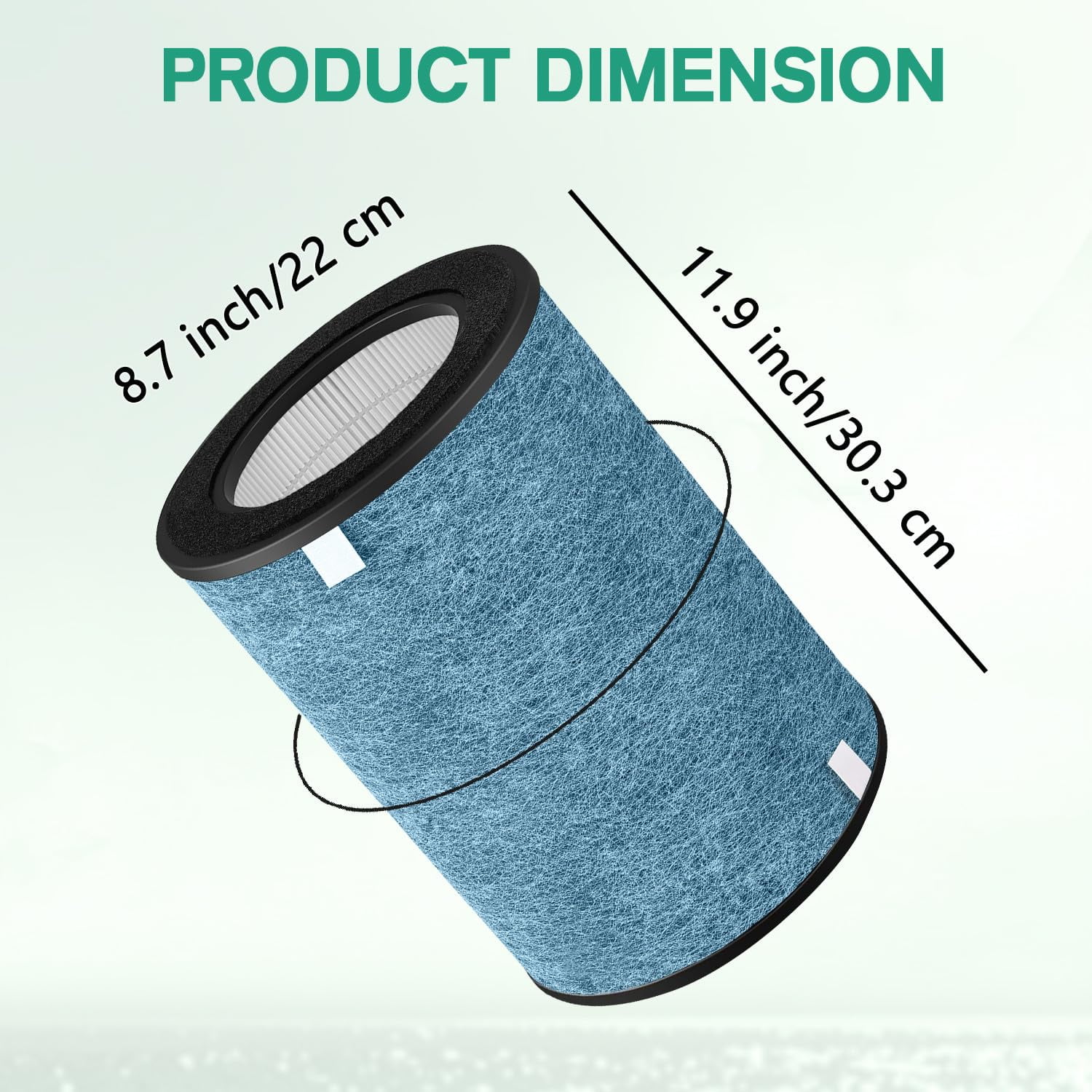 Haadid HP302 Replacement Filter Compatible with Shark HP302, HP201, HP202, HC502, HP300 Series, HP200 Series, HC500 Series, UA & AP Series – 3-in-1 H13 Grade True HEPA Filter, 2 Pack